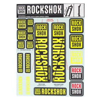 UNIVERSAL DECAL KIT FLUORESCENT YELLOW COLOR FOR FORKS RO...