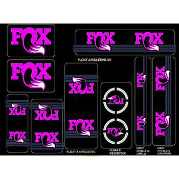 UNIVERSAL DECAL KIT PINK FOR FORKS AND SHOCKS FOX 2015/16